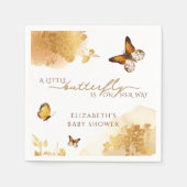 Boho Butterfly Baby shower Servet (Voorkant)