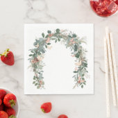 Boho Butterfly Baby Sprinkle Napkins Eucalyptus Servet (Insitu)