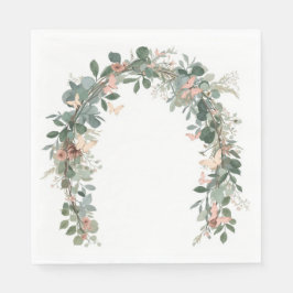Boho Butterfly Baby Sprinkle Napkins Eucalyptus Servet