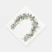 Boho Butterfly Baby Sprinkle Napkins Eucalyptus Servet (Hoek)