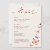 Boho Butterfly Bachelorette Weekend Route Kaart (Achterkant)