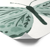 Boho Butterfly Betoverde Baby shower Welkomstbord Poster (Hoek)