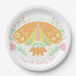 Boho Butterfly Birthday Paper Borden Papieren Bordje