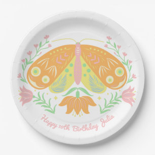 Boho Butterfly Birthday Paper Borden Papieren Bordje