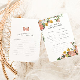 Boho Butterfly Bloemen Douche Voorspelling Spel