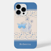 Boho Butterfly & Botanical iPhone Hoesje (Achterkant)