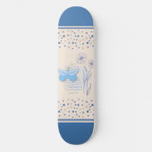 Boho Butterfly & Botanical Skateboard (Voorkant)