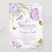 Boho Butterfly Bridal Brunch Vrijgezellenfeest Kaart (Voorkant / Achterkant)