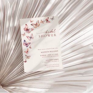 Boho Butterfly Bruidsfeest Kaart