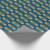 Boho Butterfly Butterflies Blauwgroen Blauwe Natuu Cadeaupapier (Hoek)