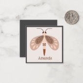 Boho Butterfly Card Enclosure Notitiekaartje (Voorkant / Achterkant in situ)