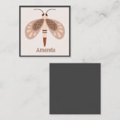 Boho Butterfly Card Enclosure Notitiekaartje (Voorkant / Achterkant)