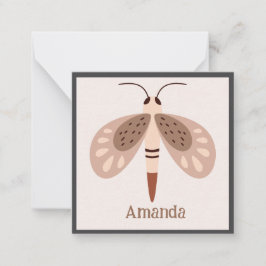 Boho Butterfly Card Enclosure Notitiekaartje