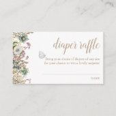 Boho Butterfly Diaper Raffle Enclosure Kaart (Voorkant)