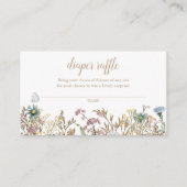 Boho Butterfly Diaper Raffle Informatiekaartje (Voorkant)