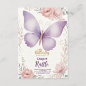 Boho Butterfly Diapper Raffle Informatiekaartje (Voorkant)