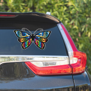 BOHO BUTTERFLY DIE KUSTKIJK KIJKVERKEERDE STICKER