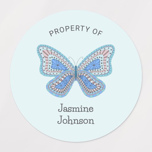 Boho Butterfly eigendom van Labels (Design 2)
