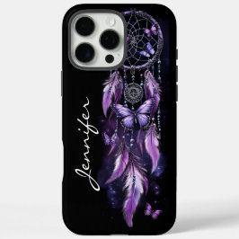 Boho Butterfly Feather Dreamcatcher iPhone 16 Pro Max Hoesje