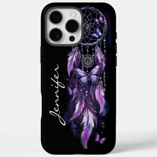 Boho Butterfly Feather Dreamcatcher Case-Mate iPhone Case (Achterkant)