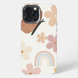 Boho Butterfly & Floral Vintage Phone Case iPhone 13 Pro Max Hoesje