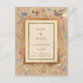 Boho Butterfly Gard Save The Date Briefkaart (Voorkant)