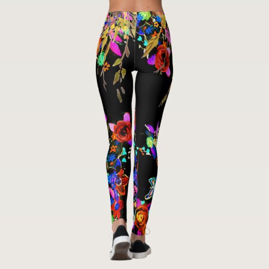 Boho Butterfly Garden Leggings (Achterkant)