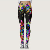 Boho Butterfly Garden Leggings (Voorkant)