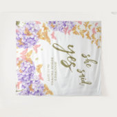 Boho Butterfly Garden Yes Vrijgezellenfeest Backdr Wandkleed (Voorkant (horizontaal))