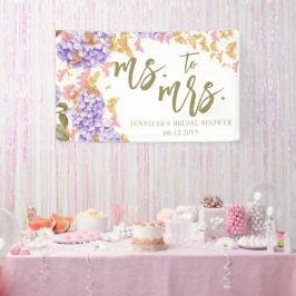 Boho Butterfly Hydrangea Vrijgezellenfeest Achterg Spandoek