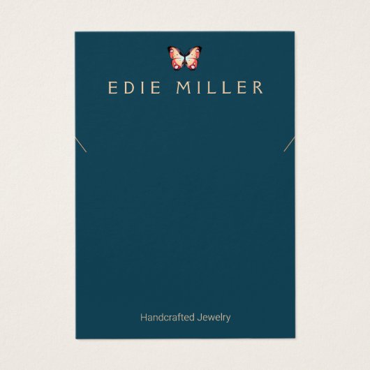 Boho Butterfly Ketting Bracelet Display Card Visitekaartje (Voorkant)