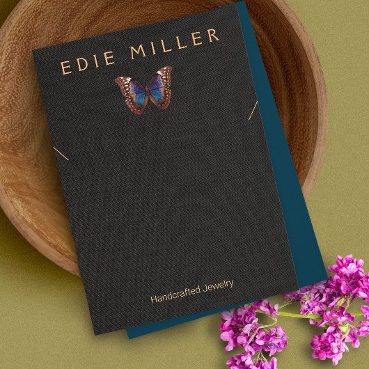 Boho Butterfly Ketting Bracelet Display Card Visitekaartje