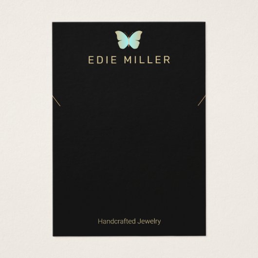 Boho Butterfly Ketting Bracelet Display Card Visitekaartje (Voorkant)