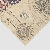 Boho Butterfly Linkerblad Tissuepapier (Detail)