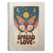 Boho Butterfly Notitieboek – Verspreid Liefde Dagb (Voorkant)