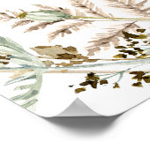 Boho Butterfly op de Way Baby Zittingkaart Poster (Hoek)