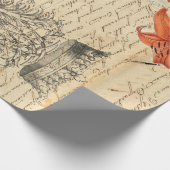 Boho Butterfly Poster Cadeaupapier (Hoek)