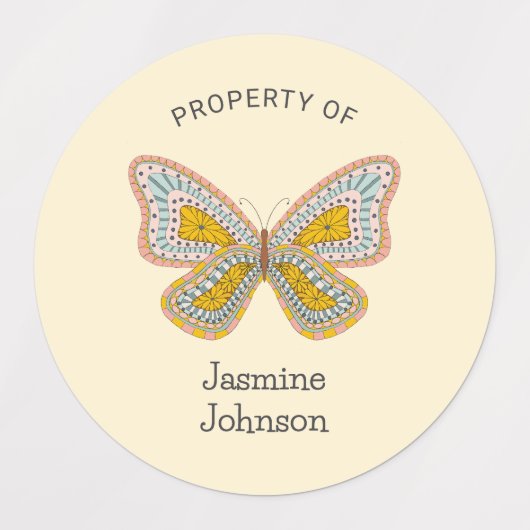 Boho Butterfly property of  Labels (Design 1)