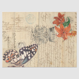 Boho Butterfly Right Decoupage Tissuepapier