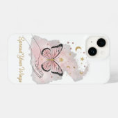 Boho Butterfly "Spread Your Wings" iPhone Case Hoesje (Achterkant horizontaal)