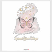 Boho Butterfly "Spreid je vleugels" Sticker (Vel)