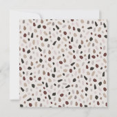 Boho Butterfly | Stijlvolle Bourgogne en Taupe Save The Date (Achterkant)