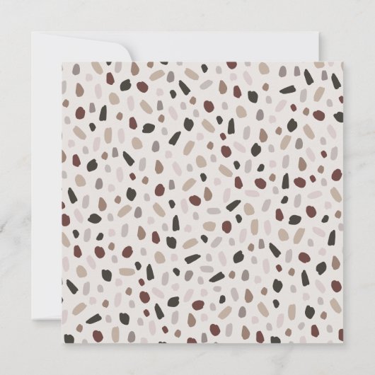 Boho Butterfly | Stijlvolle Bourgogne en Taupe Save The Date (Achterkant)