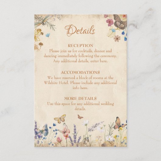  Boho Butterfly Tuin Behuizing Kaart (Voorkant)