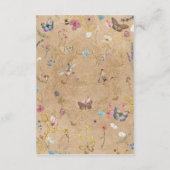 Boho Butterfly Tuin Behuizing Kaart (Achterkant)