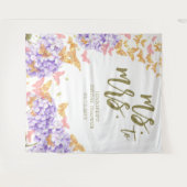 Boho Butterfly Tuin Mrs Bruidsfeest Achtergrond Wandkleed (Voorkant (horizontaal))