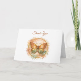 Boho Butterfly Uitvaart Dankkaart Bedankkaart