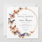 Boho Butterfly Vrijgezellenfeest Kaart (Voorkant)