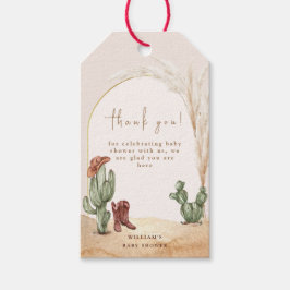 Boho Cactus Arch Desert Cowboy Baby shower Dank Cadeaulabel
