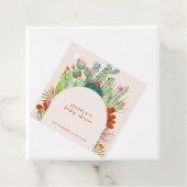Boho Cactus Arch Desert Pampas Baby shower Bedankjes Labels (In situ)